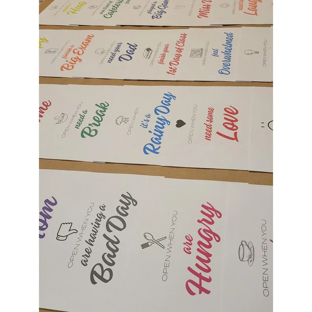 Open When Envelopes, University College Gifts, Leaving Home Gift, College Surviv